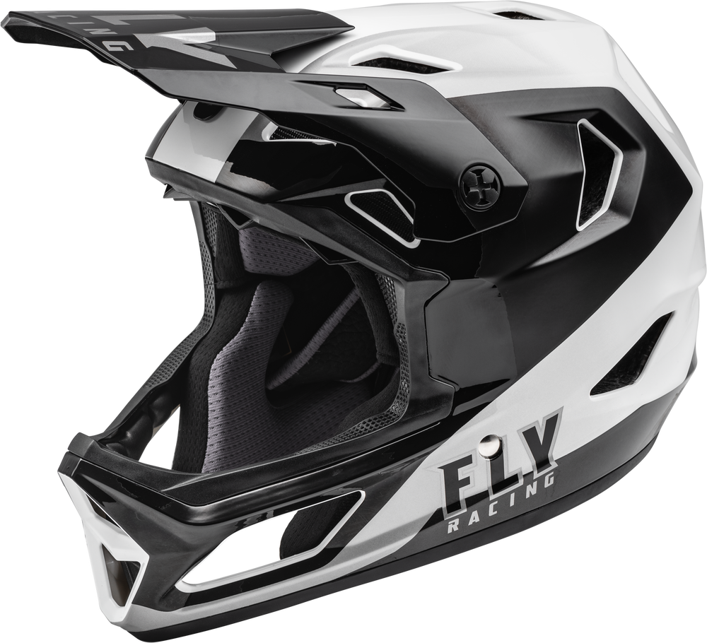 Fly Racing Rayce Black/Whte Helmet