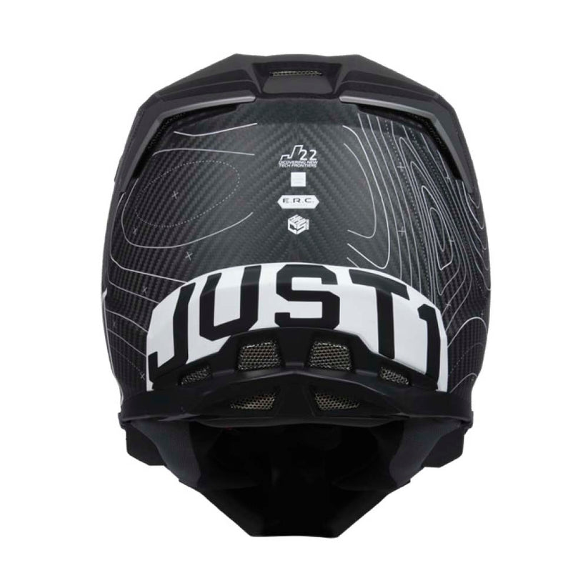 Just1 J22 Frontier Black White Carbon Helmet