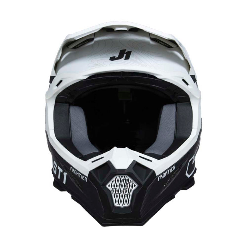 Just1 J22 Frontier Black White Carbon Helmet