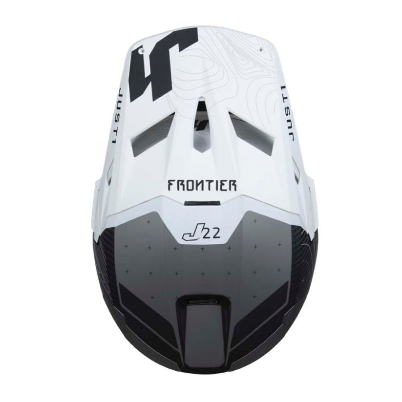 Just1 J22 Frontier Black White Carbon Helmet