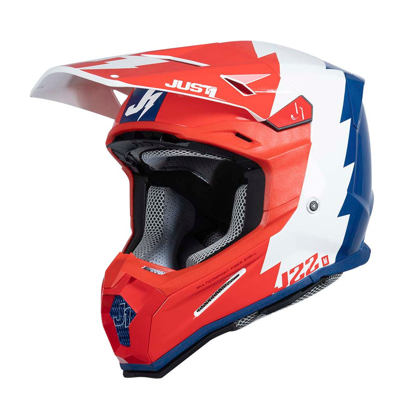 Just1 J22F Revolte Red/Blue/White Helmet