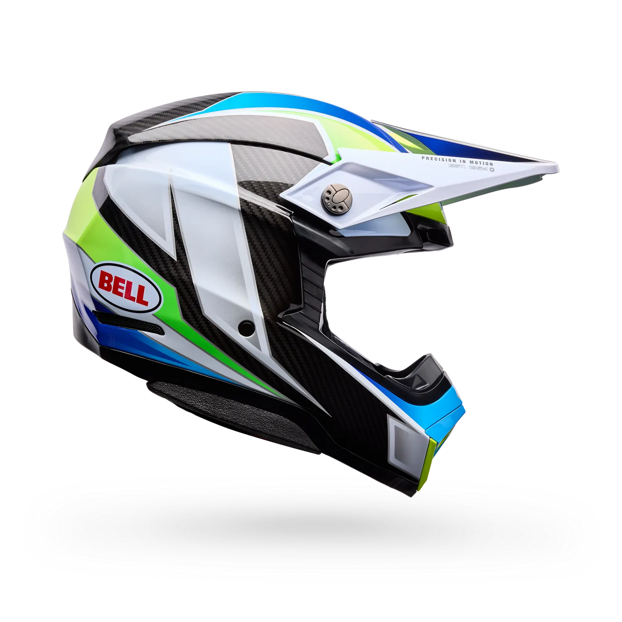 Bell Moto-10 Spherical Grid Gloss White Black Helmet