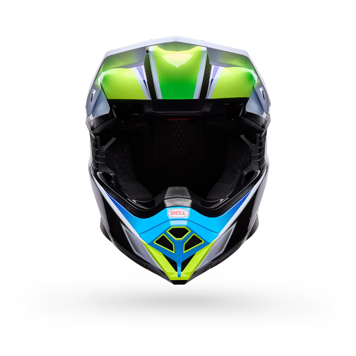 Bell Moto-10 Spherical Grid Gloss White Black Helmet