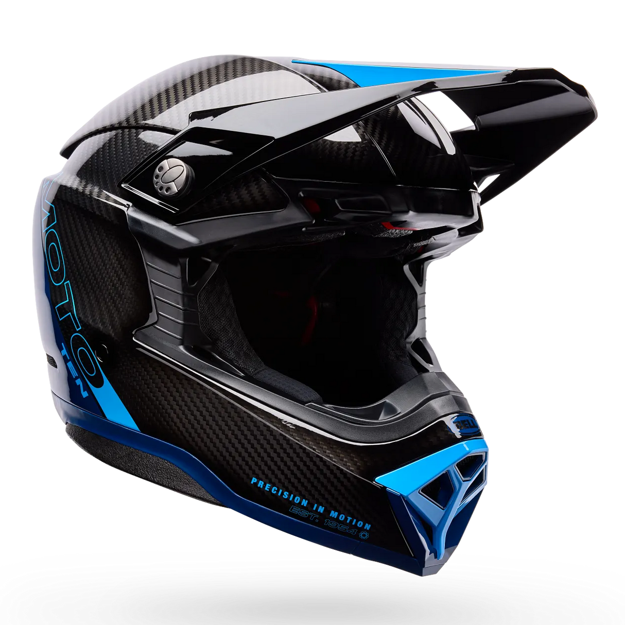 Bell Moto-10 Spherical Strike Gloss Blue Helmet