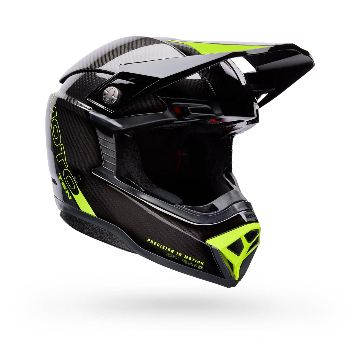 Bell Moto-10 Spherical Strike Gloss Yellow/Gray Helmet