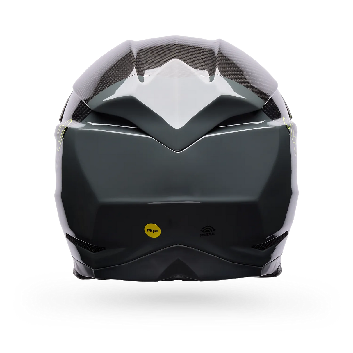 Bell Moto-10 Spherical Strike Gloss Yellow/Gray Helmet