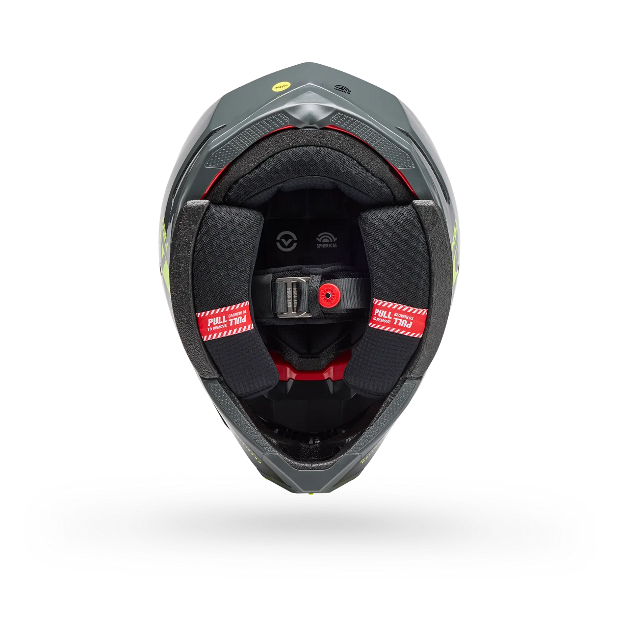 Bell Moto-10 Spherical Strike Gloss Yellow/Gray Helmet