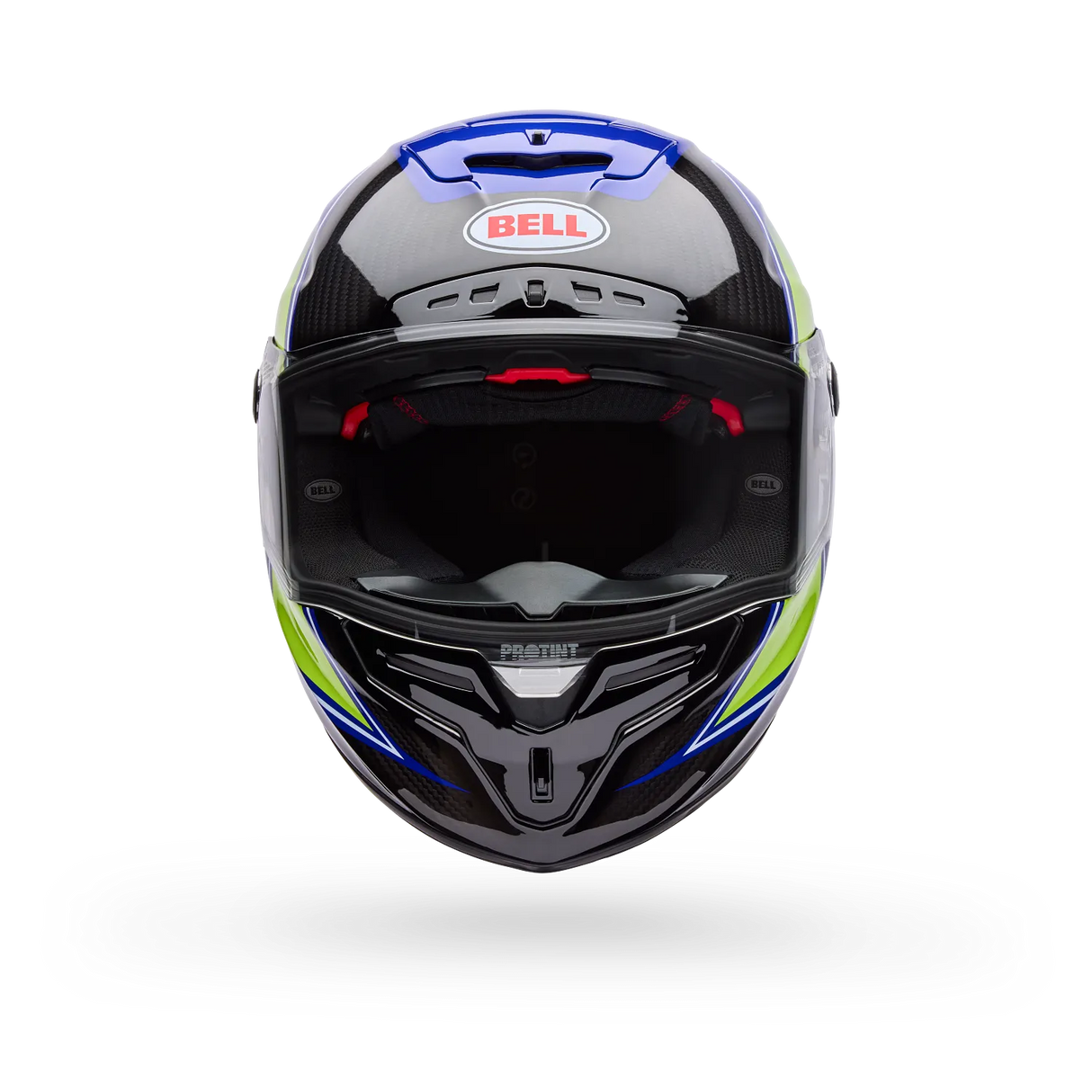 Bell Race Star DLX Flex Blue/Yellow Grid Helmet