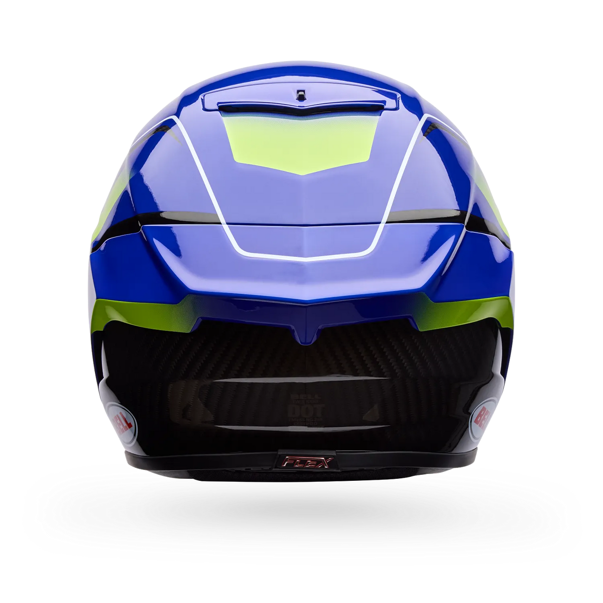 Bell Race Star DLX Flex Blue/Yellow Grid Helmet