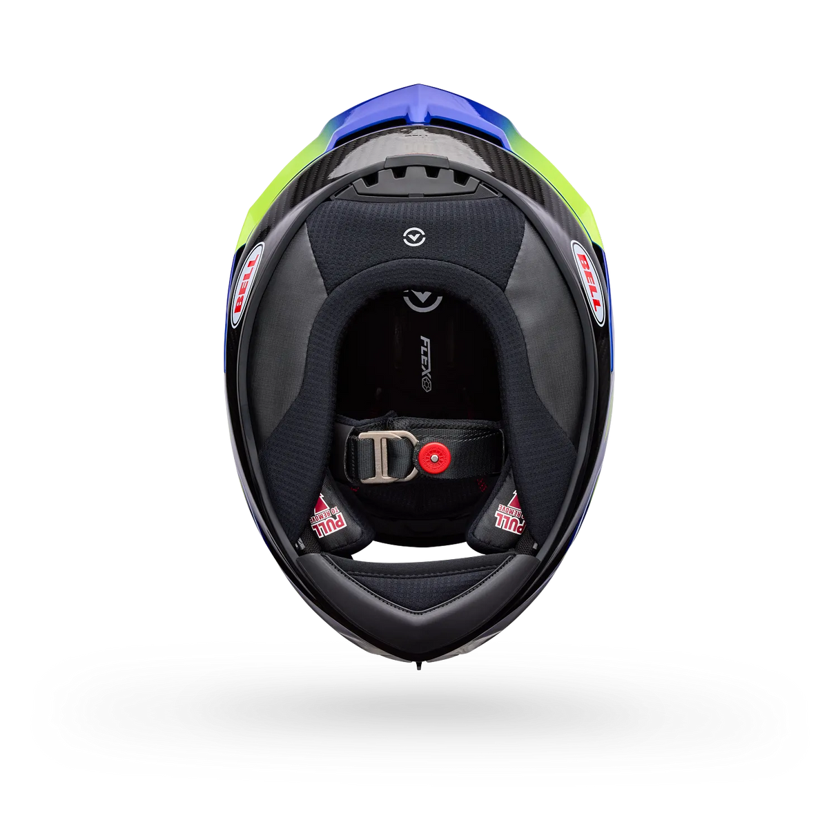 Bell Race Star DLX Flex Blue/Yellow Grid Helmet
