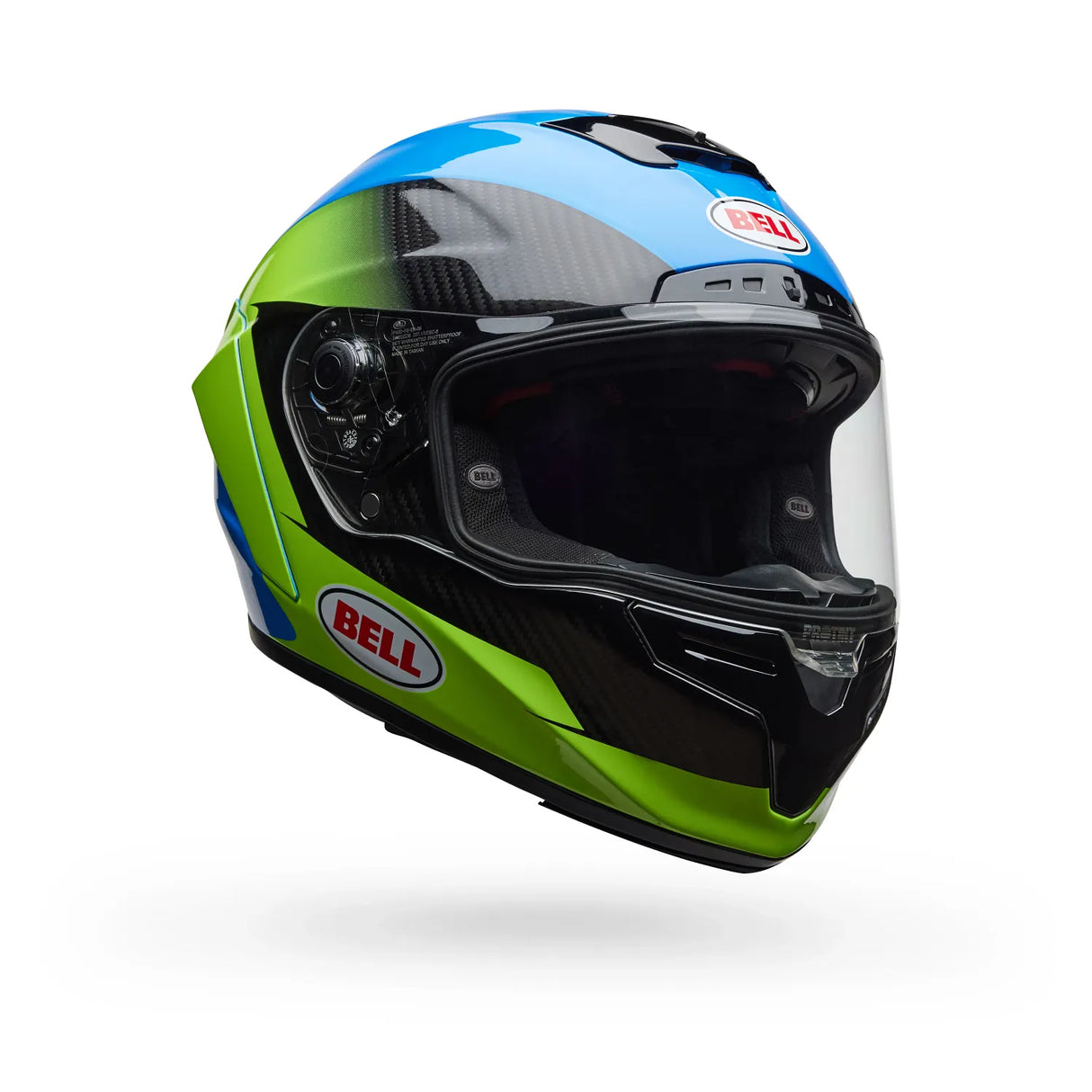 Bell Race Star DLX Flex Corsa Gloss Blue/Flo Green Helmet