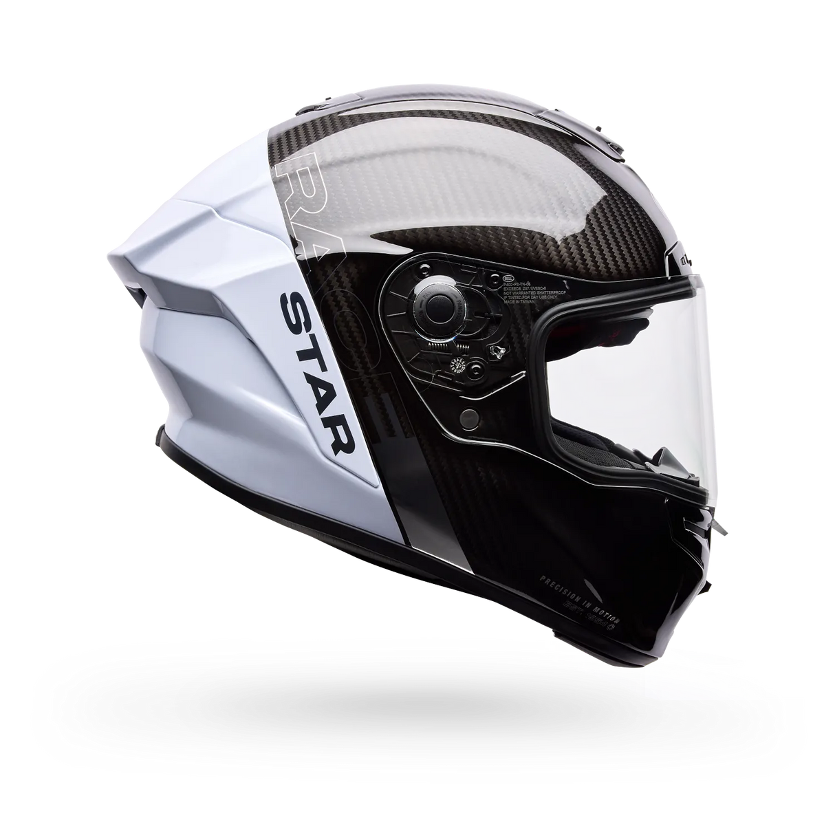 Bell Race Star DLX Flex Silver/White Strike Helmet