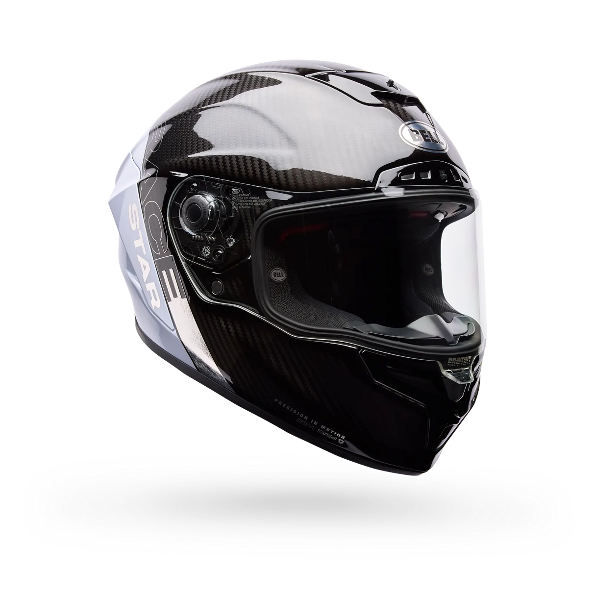 Bell Race Star DLX Flex Silver/White Strike Helmet