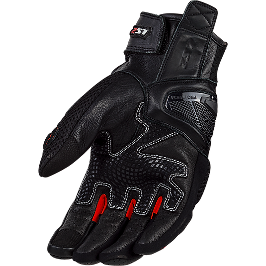 LS2 SPARK II AIR - BLACK/GRAY/RED - Men's Sport Glove