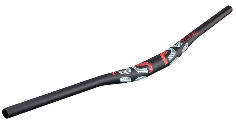 E*thirteen Race Carbon Handlebar - 35 mm - 20 mm Rise - Seafoam Red