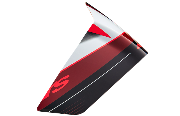 Alpinestars Supertech R10 Helmet Race Spoiler Black/Carbon Red/Gloss Whtie