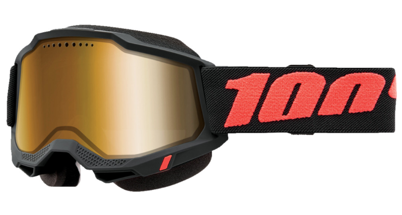 100% Accuri 2 Snow Goggle - Borego - Dual Pane - True Gold Mirror Lens