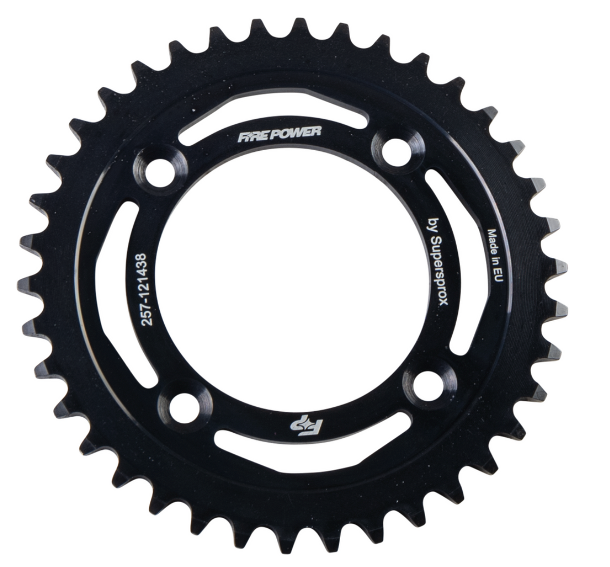 FIRE POWER REAR SPROCKET STEEL 38T BLK