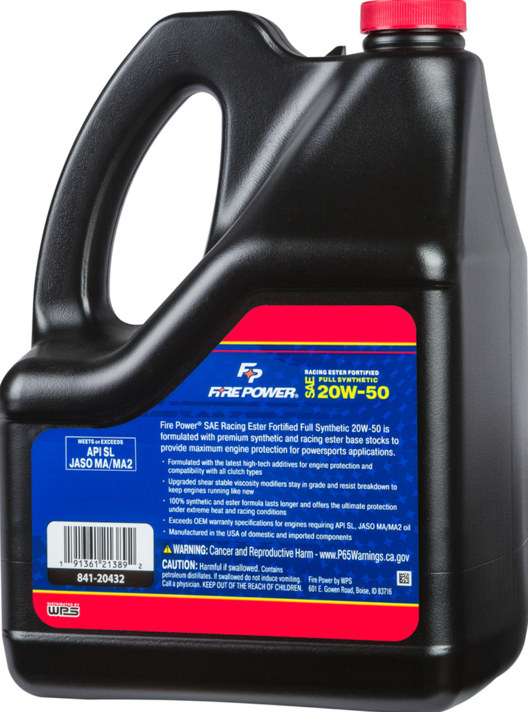FIRE POWER SYNTHETIC ESTER OIL 20W50 4T 1 GAL (4/CASE SOLD EA)