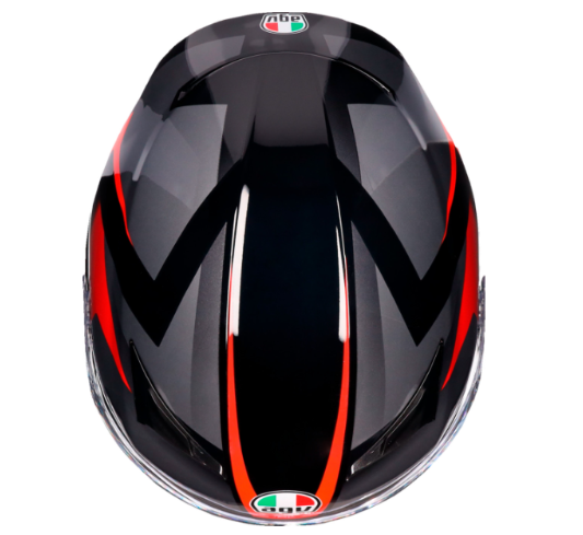AGV K3 Helmet Striga Black/Gray/Red Helmet