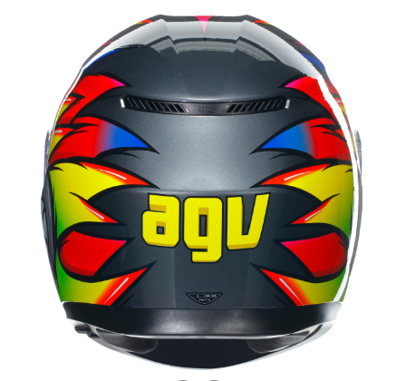 AGV K3 Birdy 2.0 Gray/Yellow/Red Helmet