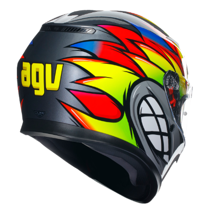 AGV K3 Birdy 2.0 Gray/Yellow/Red Helmet