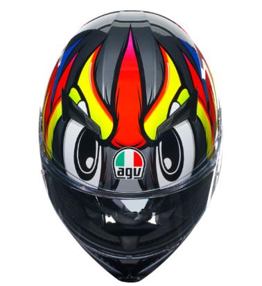 AGV K3 Birdy 2.0 Gray/Yellow/Red Helmet