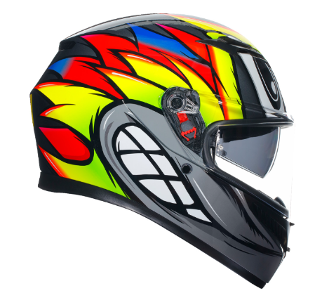 AGV K3 Birdy 2.0 Gray/Yellow/Red Helmet