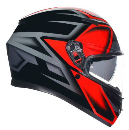 AGV K3 Compound Black/Red Helmet