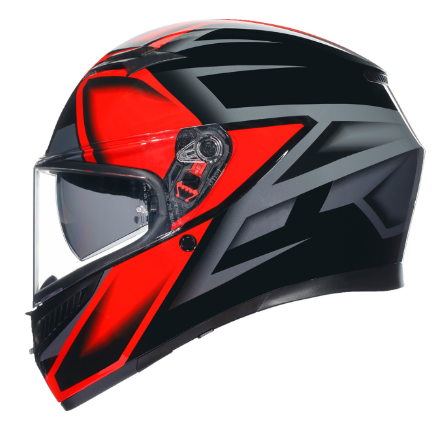AGV K3 Compound Black/Red Helmet
