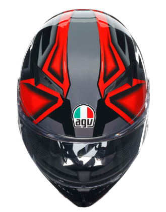 AGV K3 Compound Black/Red Helmet