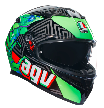 AGV K3 Kamaleon Black/Red/Green Helmet