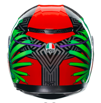 AGV K3 Kamaleon Black/Red/Green Helmet