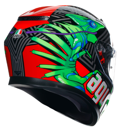 AGV K3 Kamaleon Black/Red/Green Helmet