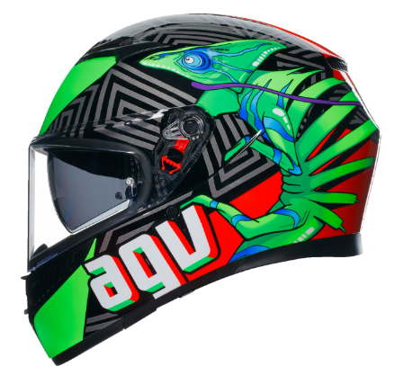 AGV K3 Kamaleon Black/Red/Green Helmet