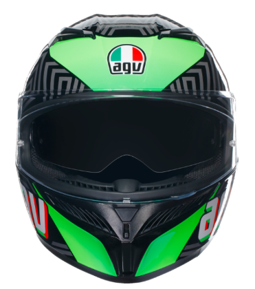 AGV K3 Kamaleon Black/Red/Green Helmet