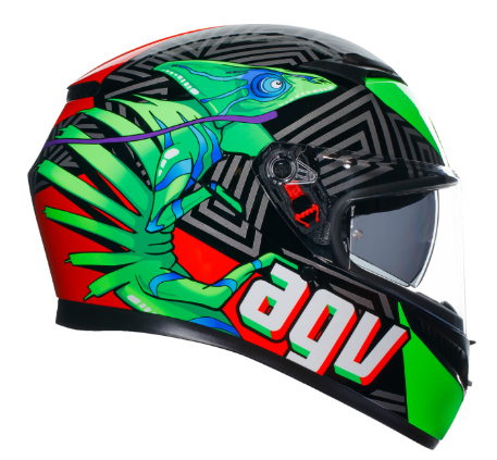 AGV K3 Kamaleon Black/Red/Green Helmet