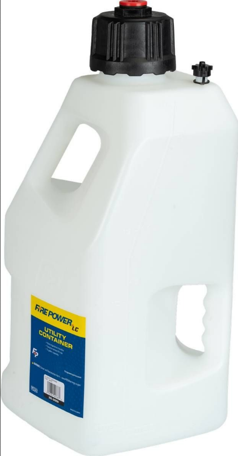 Fire Power LC Utility Container White 5 GAL SOLD BY UNIT