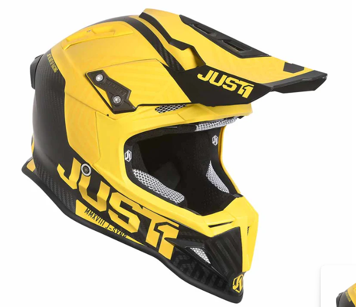 Just1 J12 Carbon Syncro / Yellow / Matte Size M