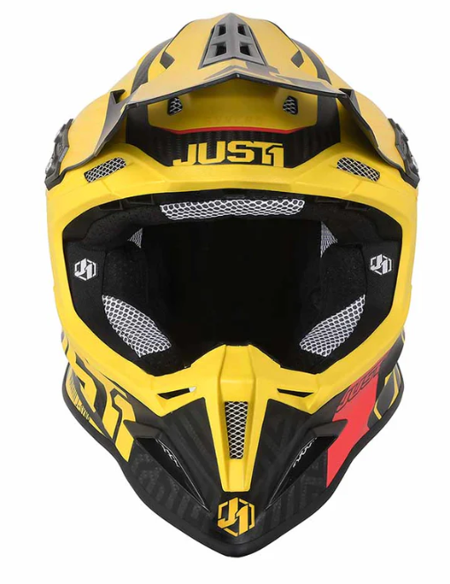 Just1 J12 Carbon Syncro / Yellow / Matte Size M