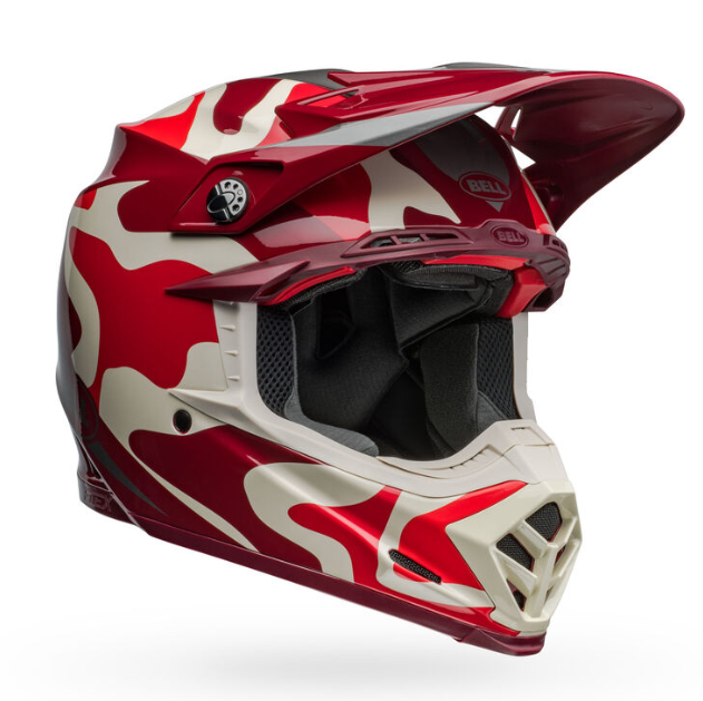 Bell Moto-9S Flex Ferrandis Mechant Gloss Red/Silver