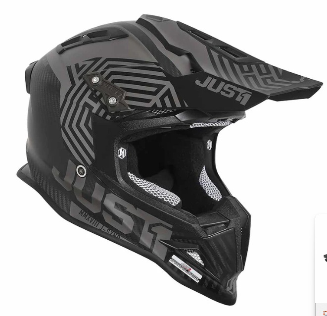 Just1 J12 Carbon Syncro / Black / Turquoise / Matte