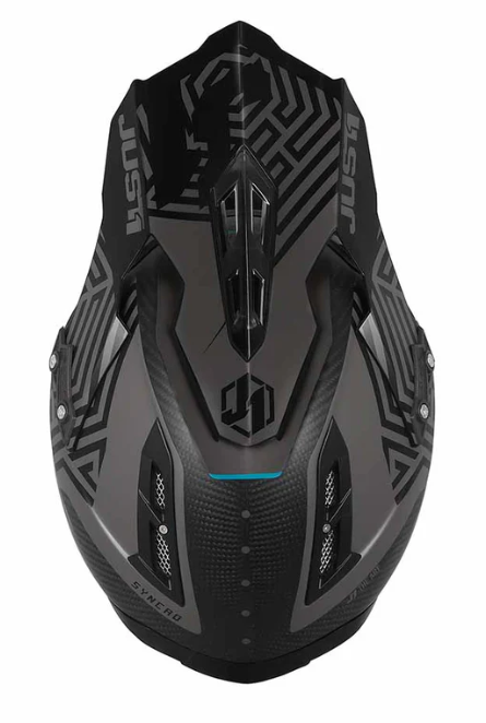 Just1 J12 Carbon Syncro / Black / Turquoise / Matte