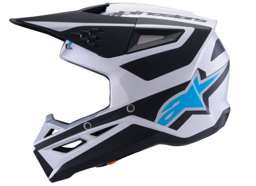 Alpinestar SM3 Helmet - Heat - Matte Silver/Blue/Black