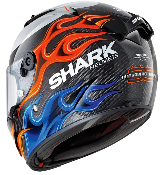 SHARK RED / BLUE RACE-R PRO CARBON REPLICA LORENZO 2019 SIZE L