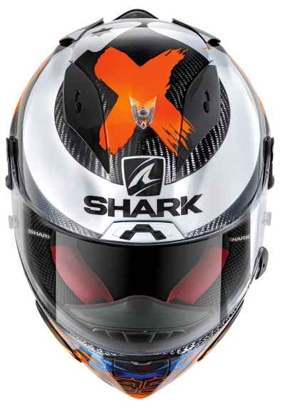 SHARK RED / BLUE RACE-R PRO CARBON REPLICA LORENZO 2019 SIZE L