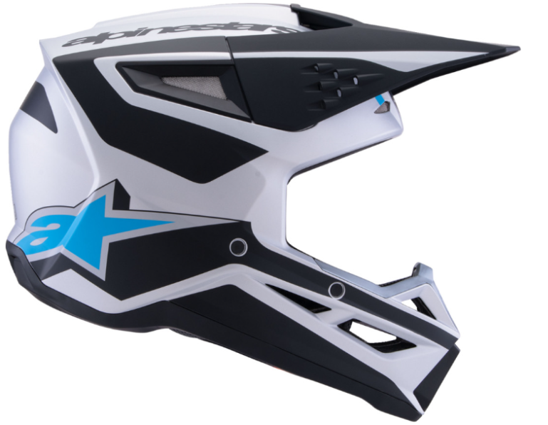 Alpinestar SM3 Helmet - Heat - Matte Silver/Blue/Black