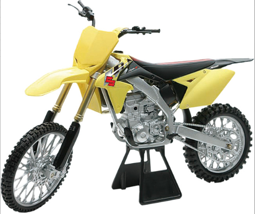 NEW-RAY REPLICA 1:6 RACE BIKE 14 SUZUKI RMZ450 YELLOW