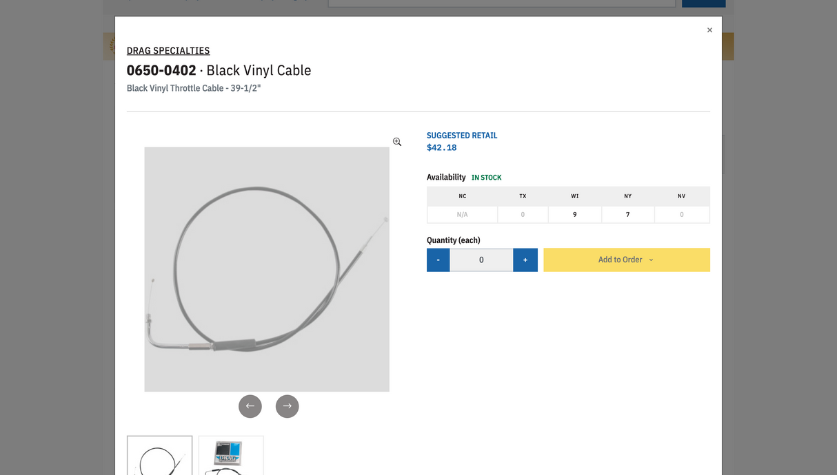 Black Vinyl Cable