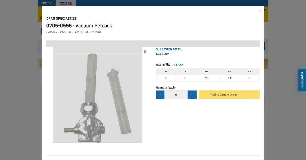Vacuum Petcock